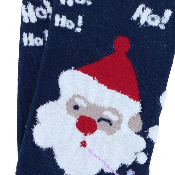 CTM Women's Christmas Santa Claus Crew Socks (1 Pair) - Picture 3 of 3